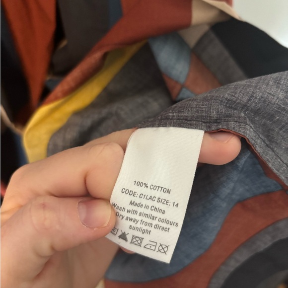 Colorblock Poplin Midi Dress - Picture 4 of 7